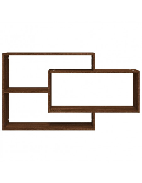 Mensola a Muro Rovere Marrone 104x20x58,5 cm Legno Multistrato
