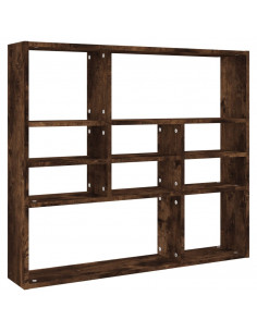 Mensola a Muro Rovere Fumo 90x16x78 cm in Legno Multistrato 2