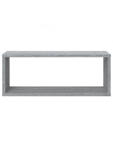 Mensole Cubo Muro 2 pz Grigio Sonoma 60x15x23 cm in Multistrato