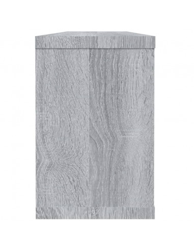 Mensole Cubo Muro 2 pz Grigio Sonoma 60x15x23 cm in Multistrato