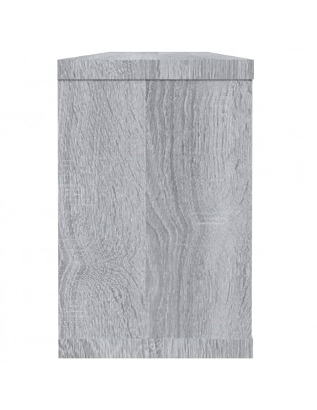 Mensole Cubo Muro 2 pz Grigio Sonoma 60x15x23 cm in Multistrato