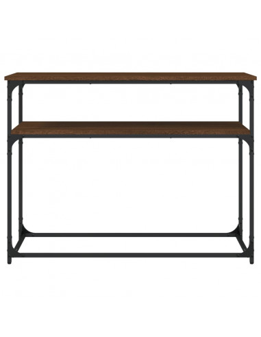 Tavolo Consolle Rovere Marrone 100x35,5x75 cm Legno Multistrato