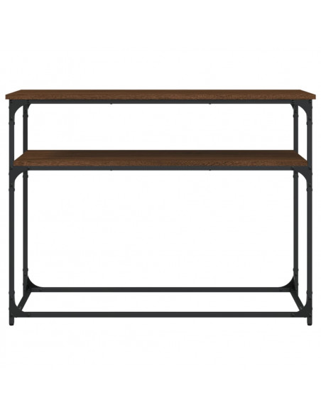 Tavolo Consolle Rovere Marrone 100x35,5x75 cm Legno Multistrato