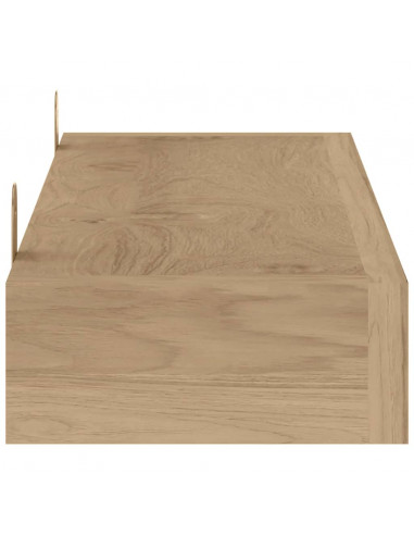 Mensole da Parete 2 pz 60x15x4 cm in Legno Massello di Teak