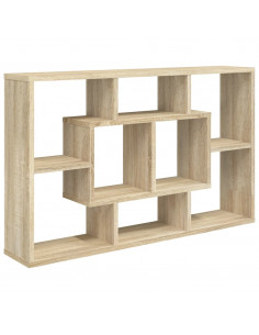 Mensola a Muro Rovere Sonoma 85x16x52,5 cm in Legno Multistrato 2