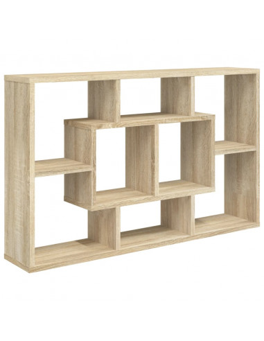 Mensola a Muro Rovere Sonoma 85x16x52,5 cm in Legno Multistrato