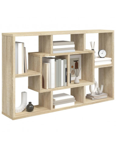 Mensola a Muro Rovere Sonoma 85x16x52,5 cm in Legno Multistrato