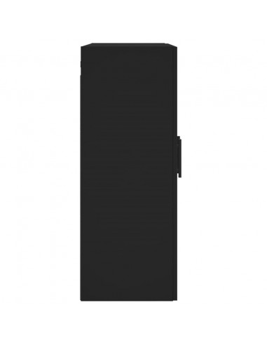 Mobile a Parete Nero 69,5x34,90 cm in Legno Multistrato