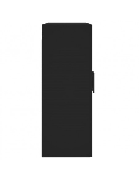 Mobile a Parete Nero 69,5x34,90 cm in Legno Multistrato