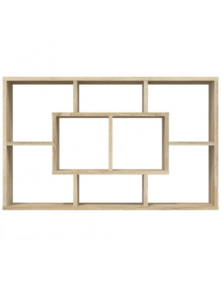 Mensola a Muro Rovere Sonoma 85x16x52,5 cm in Legno Multistrato