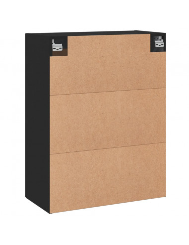 Mobile a Parete Nero 69,5x34,90 cm in Legno Multistrato