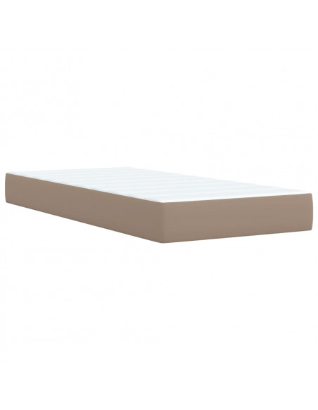 Giroletto a Molle con Materasso Cappuccino 100x200cm Similpelle