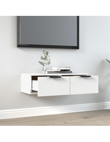 Mobile a Parete Bianco 68x30x20 cm in Legno Multistrato