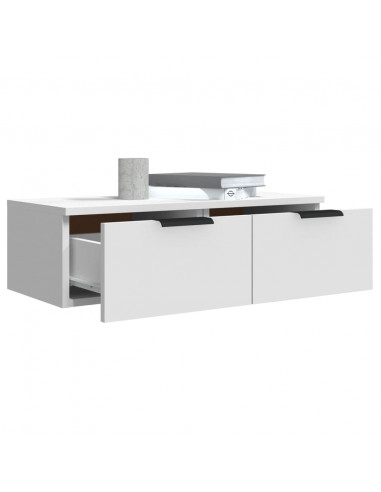 Mobile a Parete Bianco 68x30x20 cm in Legno Multistrato