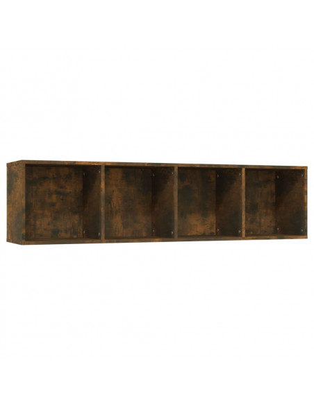 Libreria/Mobile TV Rovere Fumo 143x30x36cm in Legno Multistrato