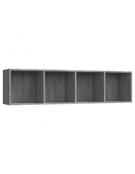 Libreria/Mobile TV Grigio Sonoma 143x30x36 cm Legno Multistrato