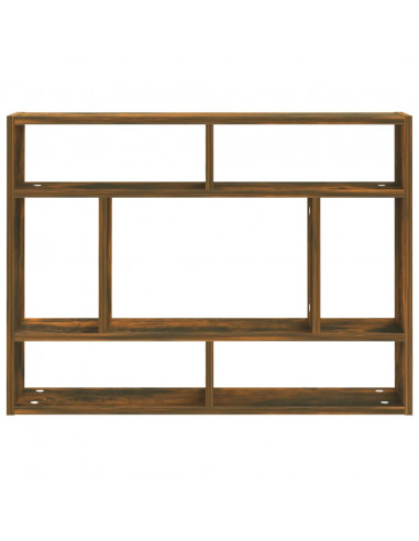 Mensola a Muro Rovere Fumo 75x16x55 cm in Legno Multistrato