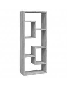 Mensola a Muro Grigio Sonoma 36x16x90 cm in Legno Multistrato 2