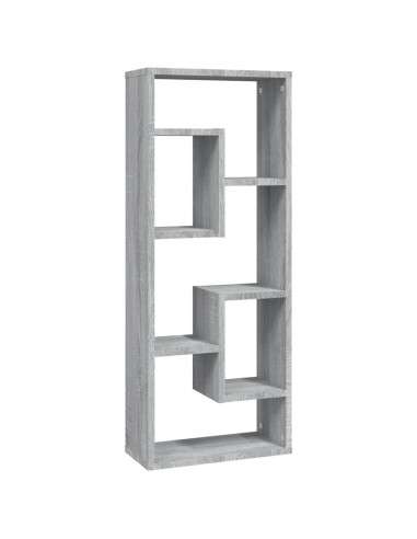 Mensola a Muro Grigio Sonoma 36x16x90 cm in Legno Multistrato
