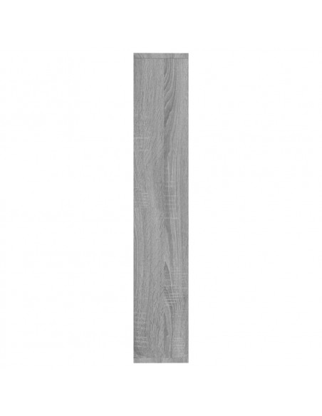 Mensola a Muro Grigio Sonoma 36x16x90 cm in Legno Multistrato