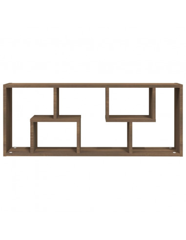 Mensola a Muro Rovere Marrone 36x16x90 cm in Legno Multistrato