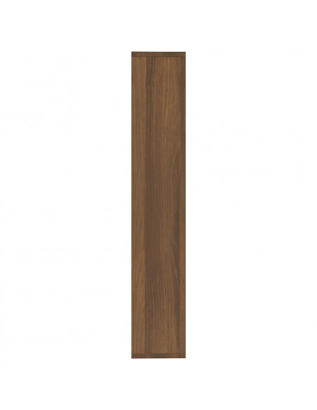 Mensola a Muro Rovere Marrone 36x16x90 cm in Legno Multistrato