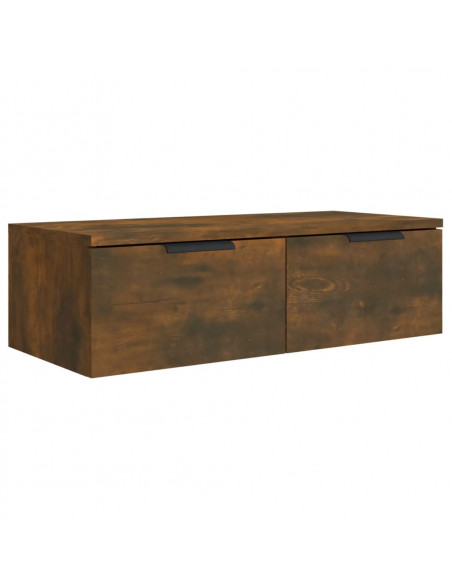 Armadietto a Muro Rovere Fumo 68x30x20 cm in Legno Multistrato