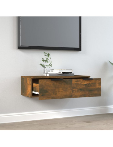 Armadietto a Muro Rovere Fumo 68x30x20 cm in Legno Multistrato