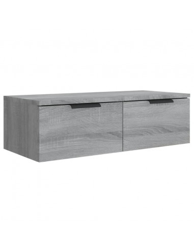 Armadietto a Muro Grigio Sonoma 68x30x20cm in Legno Multistrato