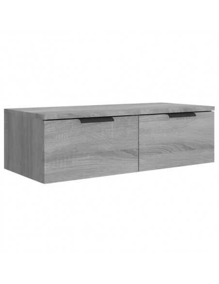 Armadietto a Muro Grigio Sonoma 68x30x20cm in Legno Multistrato