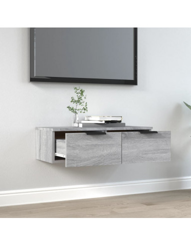 Armadietto a Muro Grigio Sonoma 68x30x20cm in Legno Multistrato