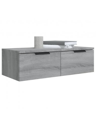 Armadietto a Muro Grigio Sonoma 68x30x20cm in Legno Multistrato
