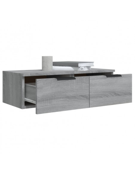 Armadietto a Muro Grigio Sonoma 68x30x20cm in Legno Multistrato