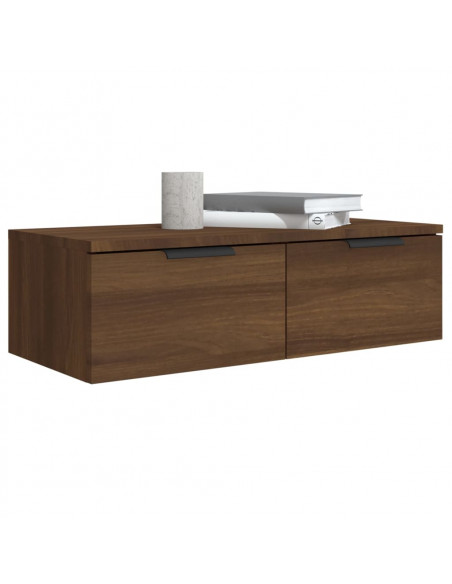 Armadietto a Muro Rovere Marrone 68x30x20 cm Legno Multistrato