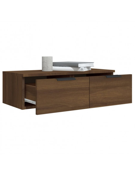 Armadietto a Muro Rovere Marrone 68x30x20 cm Legno Multistrato