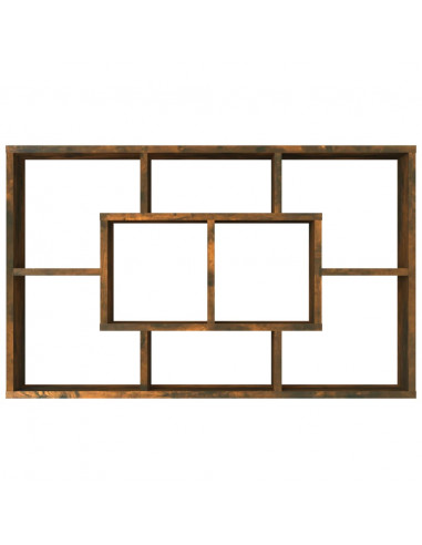 Mensola a Muro Rovere Fumo 85x16x52,5 cm in Legno Multistrato