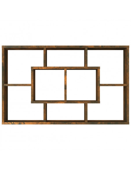 Mensola a Muro Rovere Fumo 85x16x52,5 cm in Legno Multistrato