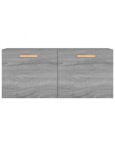 Mobile Parete Grigio Sonoma 80x35x36,5 cm in Legno Multistrato