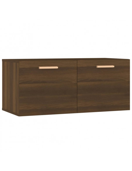 Mobile Parete Rovere Marrone 80x35x36,5cm Legno Multistrato