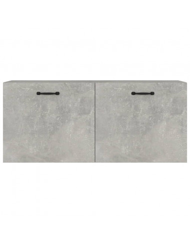 Armadietto a Muro Grigio Cemento 80x35x36,5cm Legno Multistrato