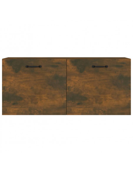 Mobile a Parete Rovere Fumo 80x36,5x35 cm in Legno Multistrato