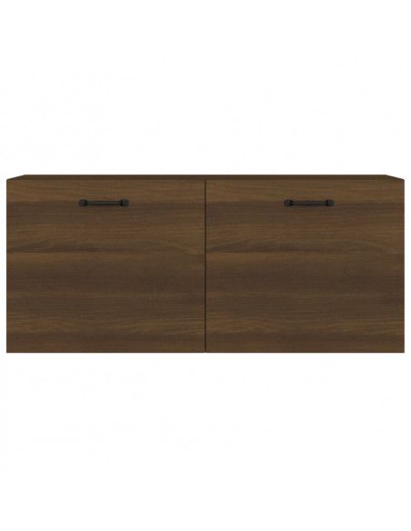 Armadietto a Muro Rovere Marrone 80x35x36,5cm Legno Multistrato