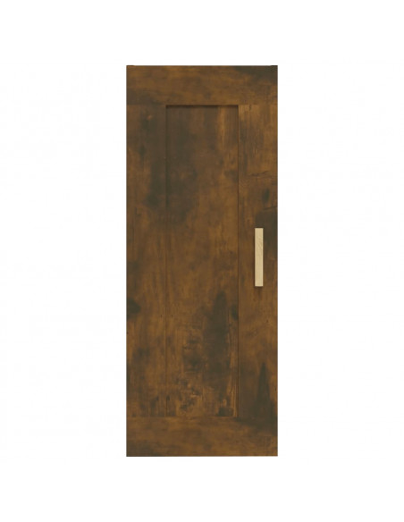 Armadietto a Muro Rovere Fumo 35x34x90 cm in Legno Multistrato