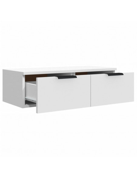 Mobili Pensili 2 pz Bianchi 68x30x20 cm Legno Multistrato