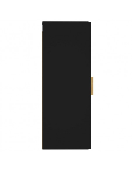 Armadietto a Muro Nero 34,5x34x90 cm in Legno Multistrato