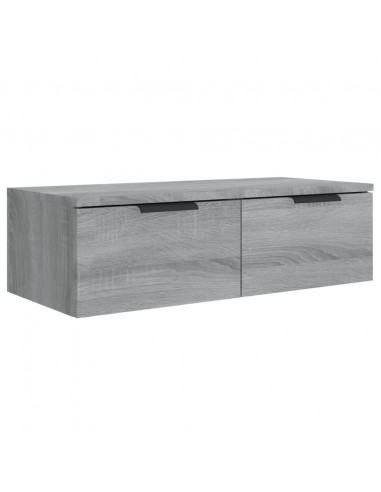 Mobili Pensili 2 pz Grigio Sonoma 68x30x20 cm Legno Multistrato
