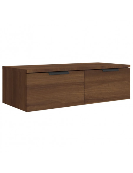 Mobili Pensili 2 pz Marrone Rovere 68x30x20cm Legno Multistrato