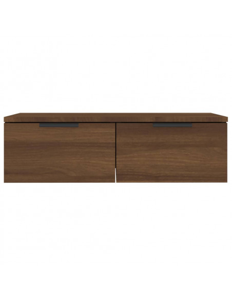 Mobili Pensili 2 pz Marrone Rovere 68x30x20cm Legno Multistrato