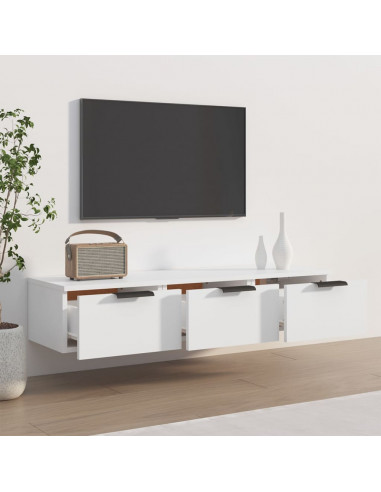 Armadietto a Muro Bianco 102x30x20 cm in Legno Multistrato