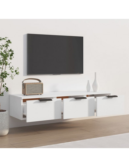 Armadietto a Muro Bianco 102x30x20 cm in Legno Multistrato